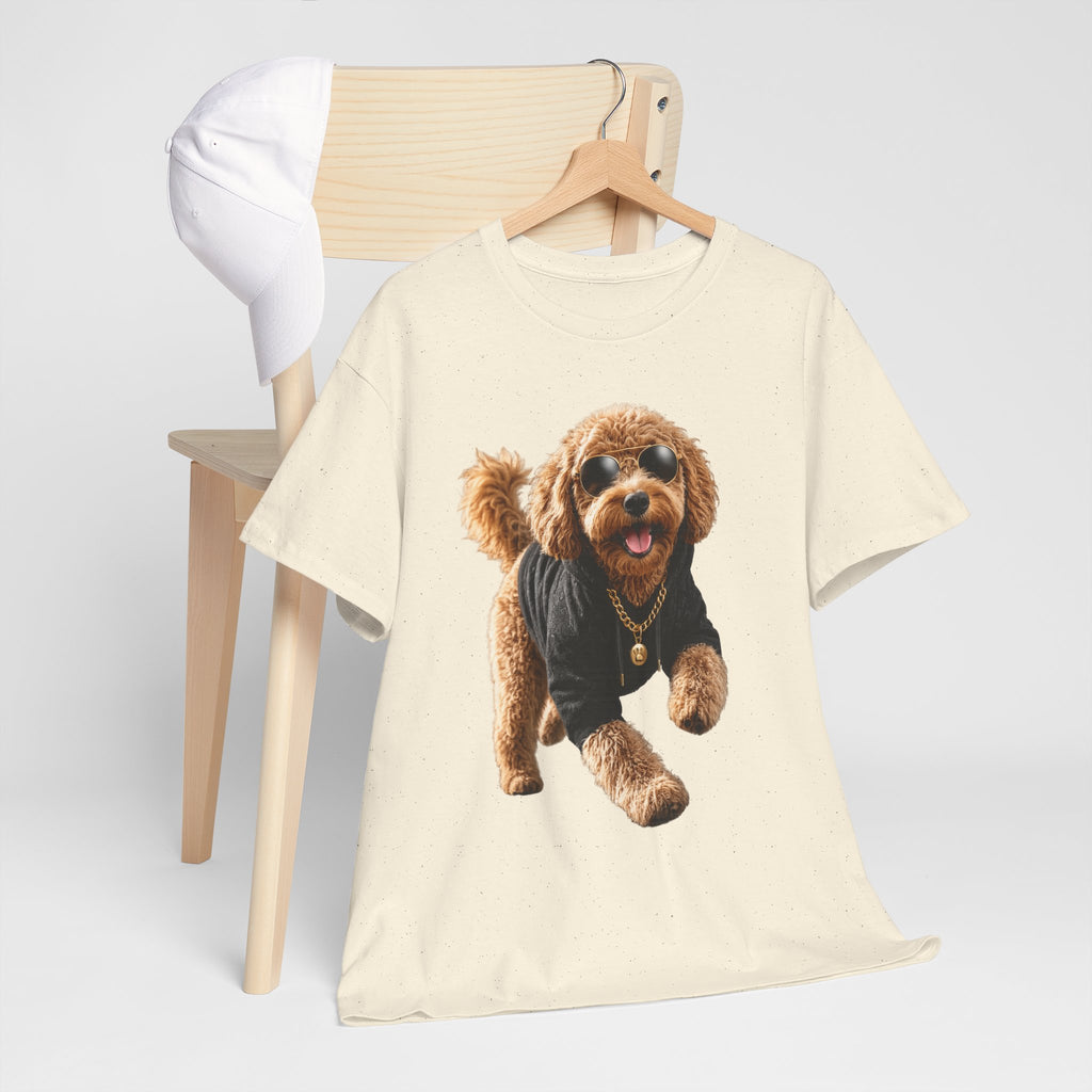 Cute Doodle Dog Photo T-Shirt — Playful Puppy Portrait Tee