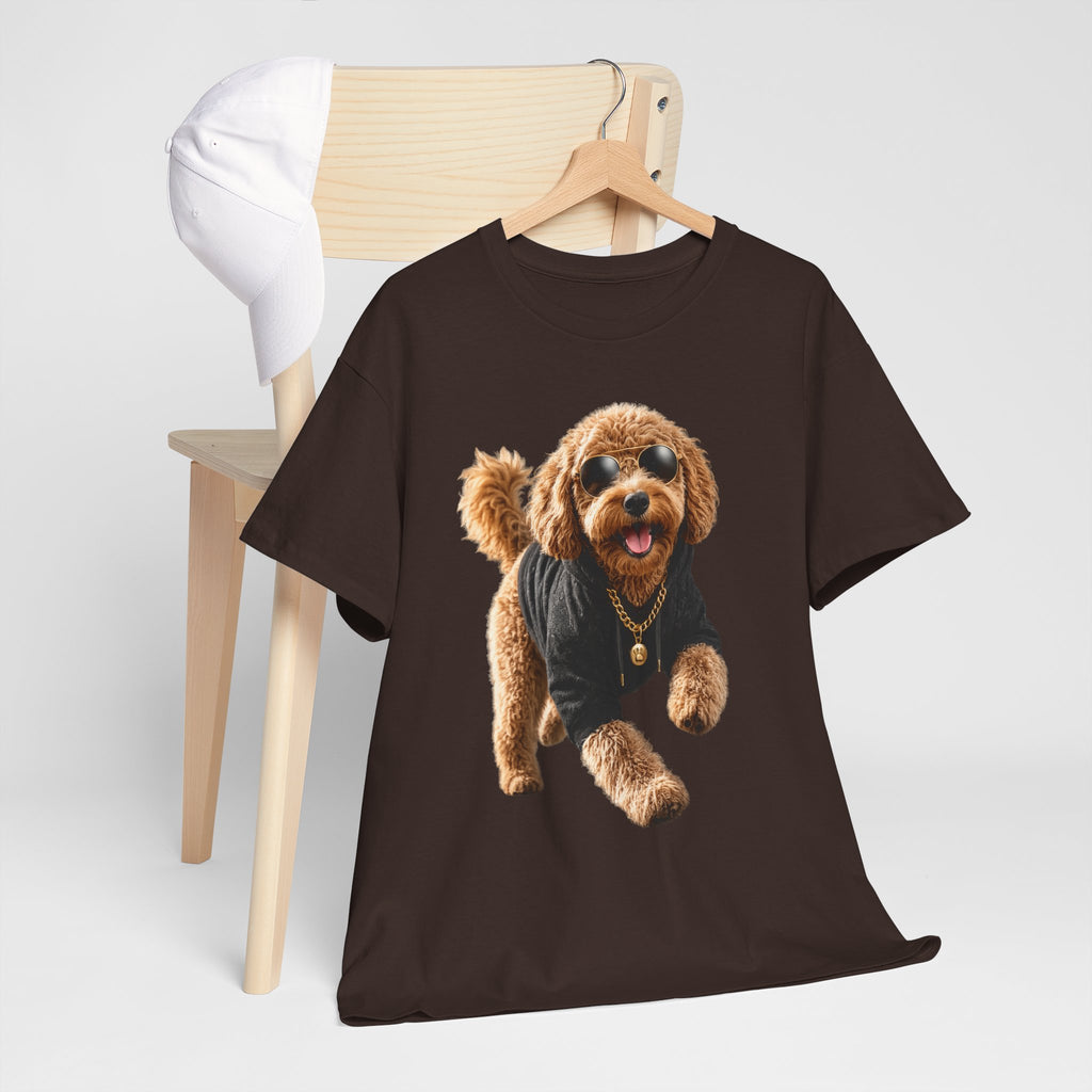 Cute Doodle Dog Photo T-Shirt — Playful Puppy Portrait Tee