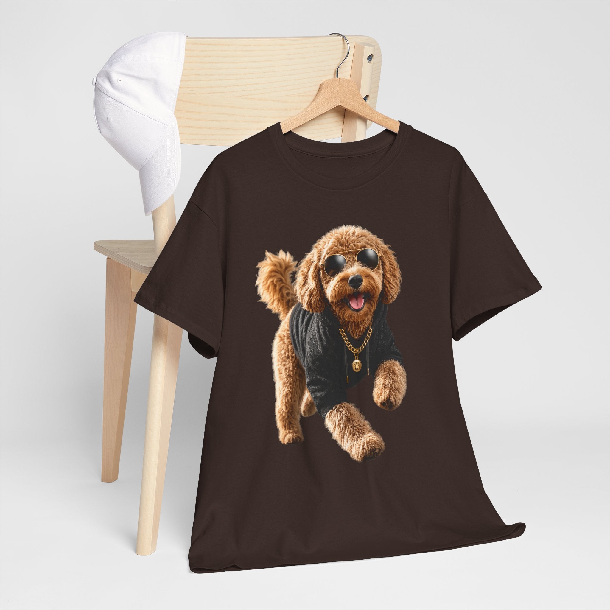 Cute Doodle Dog Photo T-Shirt — Playful Puppy Portrait Tee