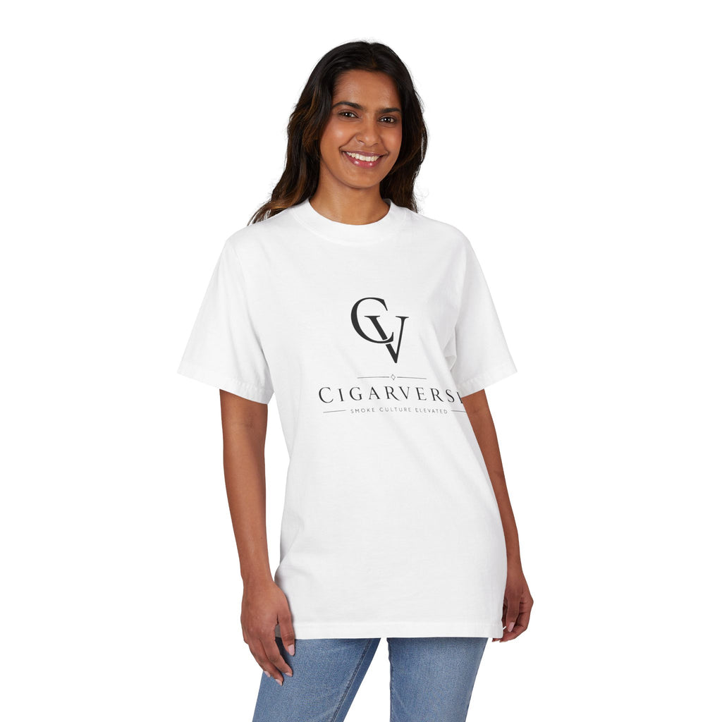 Premium Heavyweight CigarVerse Logo T-Shirt — Clean Minimalist Cigar Lifestyle Tee