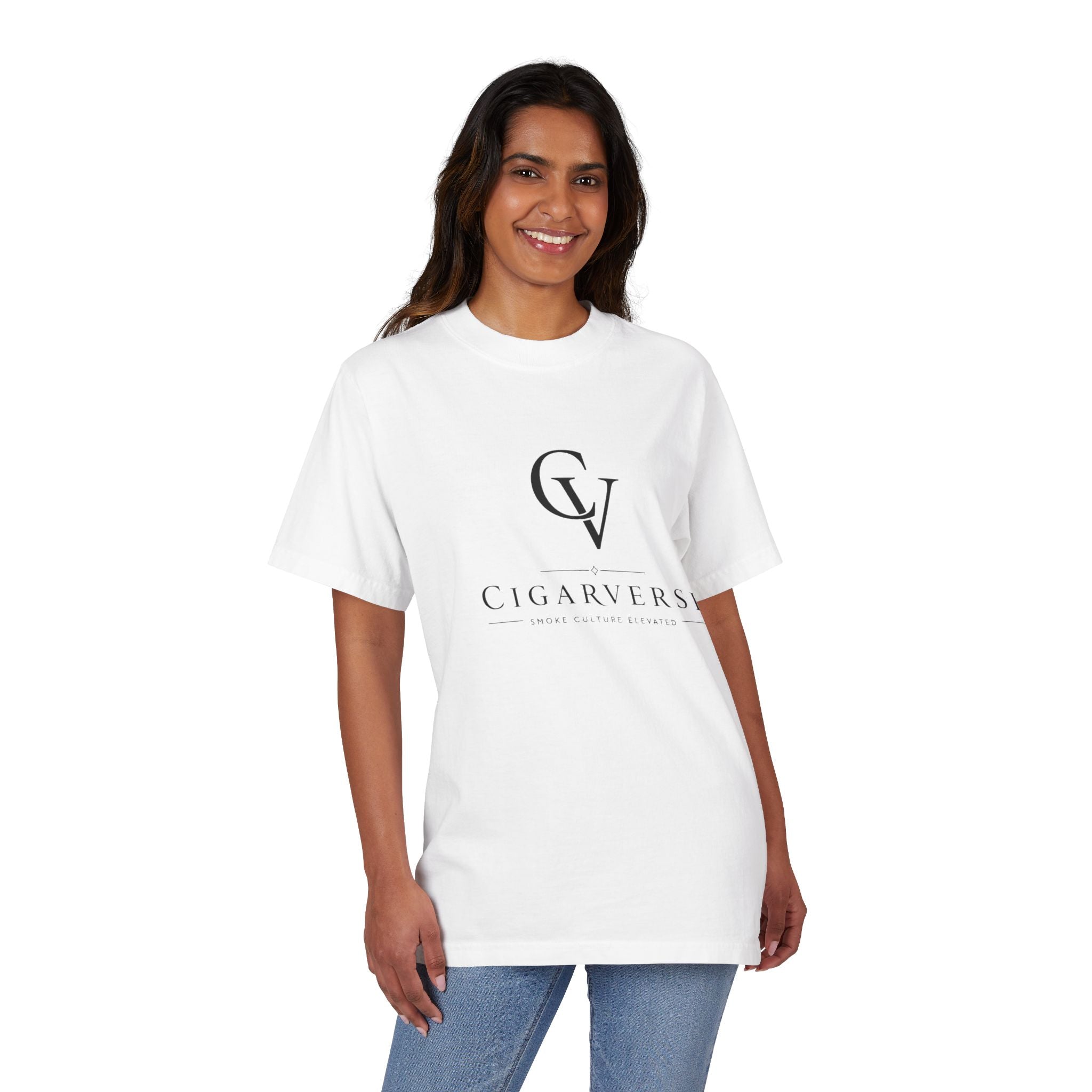 Premium Heavyweight CigarVerse Logo T-Shirt — Clean Minimalist Cigar Lifestyle Tee