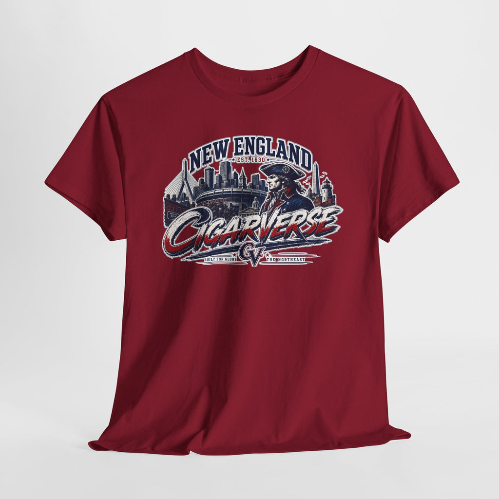Unisex CIGARVERSE New England T-Shirt — 'NEW ENGLAND CIGARVERSE ' Skyline Graphic Tee