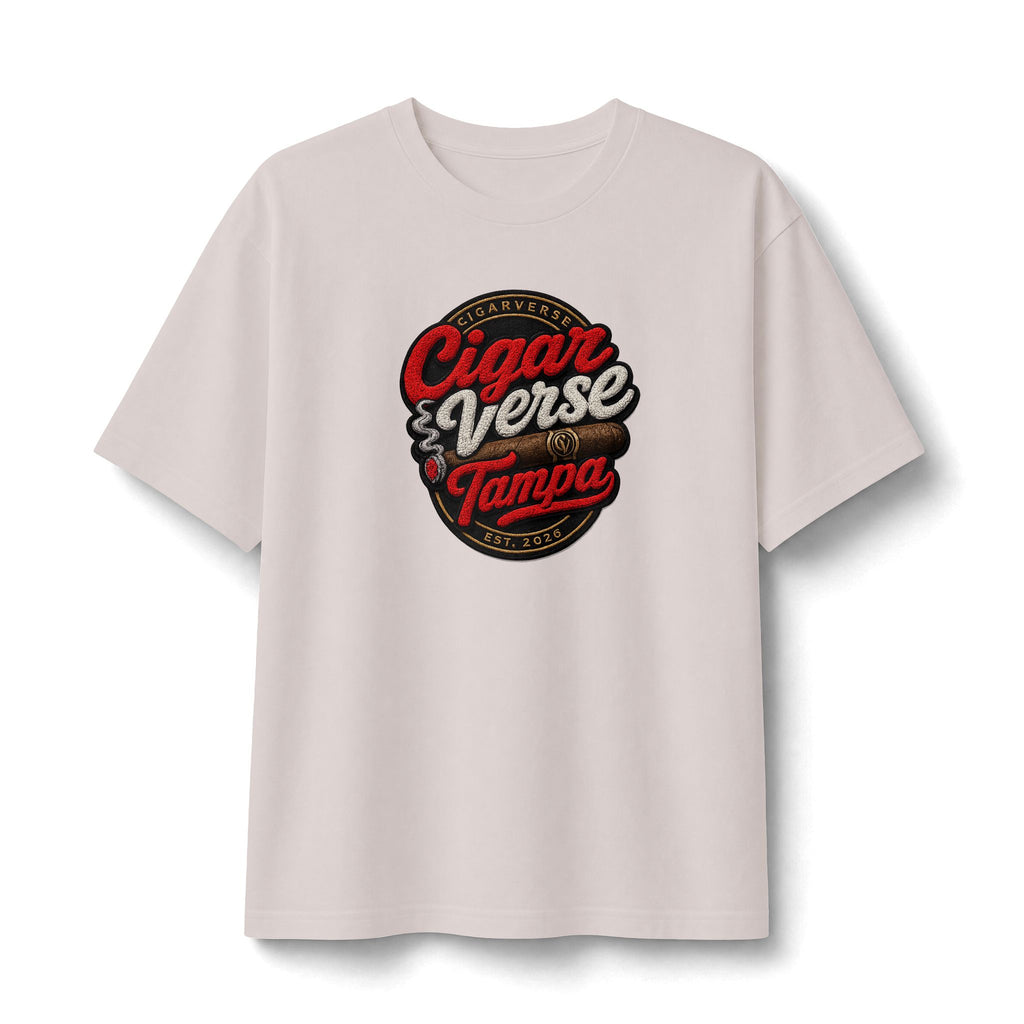 “PREMIUM” CigarVerse Tampa Graphic Tee – Retro Cigar Lounge Shirt