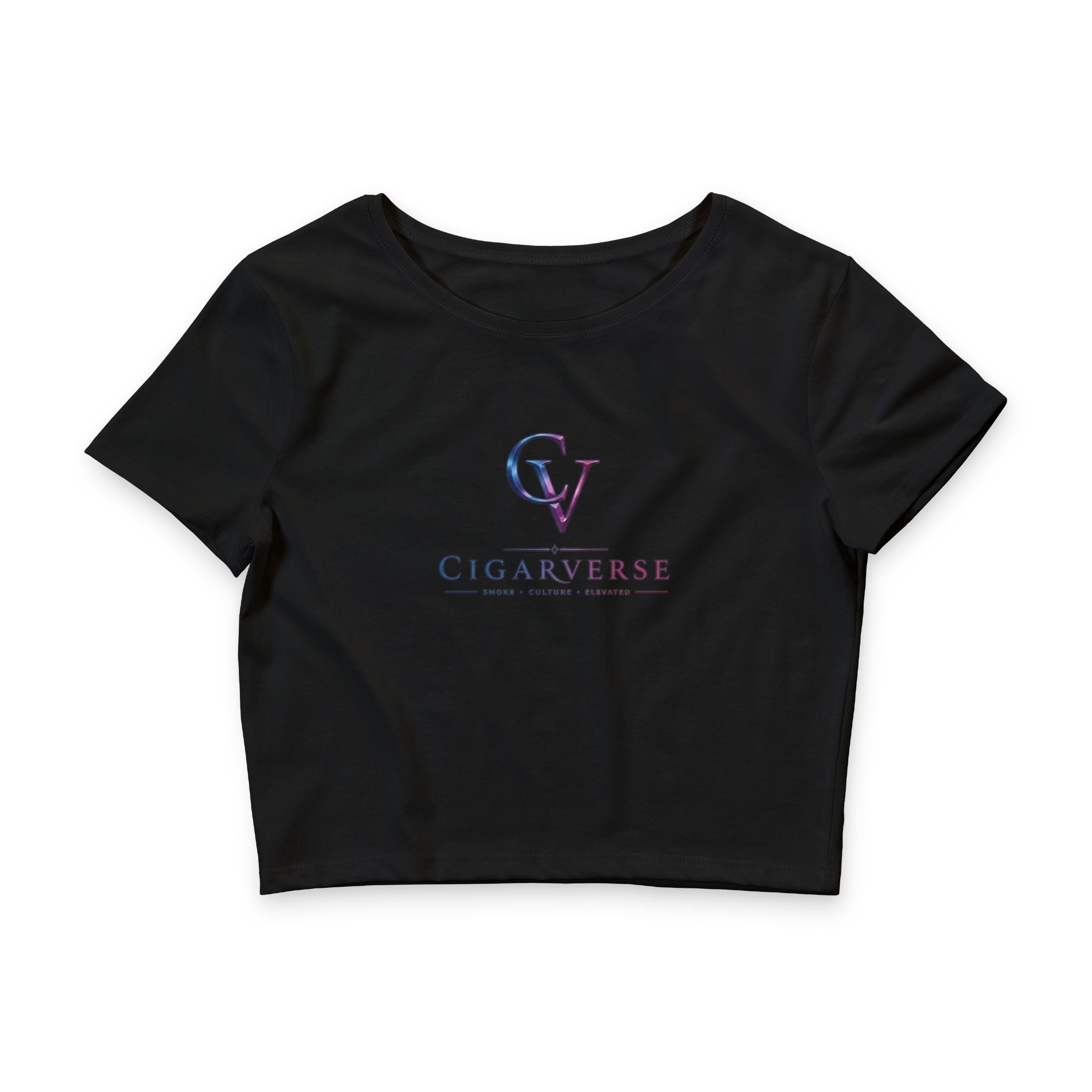 Crop Tee — CigarVerse Logo Women's Casual Crop Top
