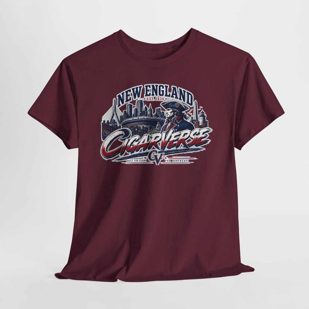 Unisex CIGARVERSE New England T-Shirt — 'NEW ENGLAND CIGARVERSE ' Skyline Graphic Tee