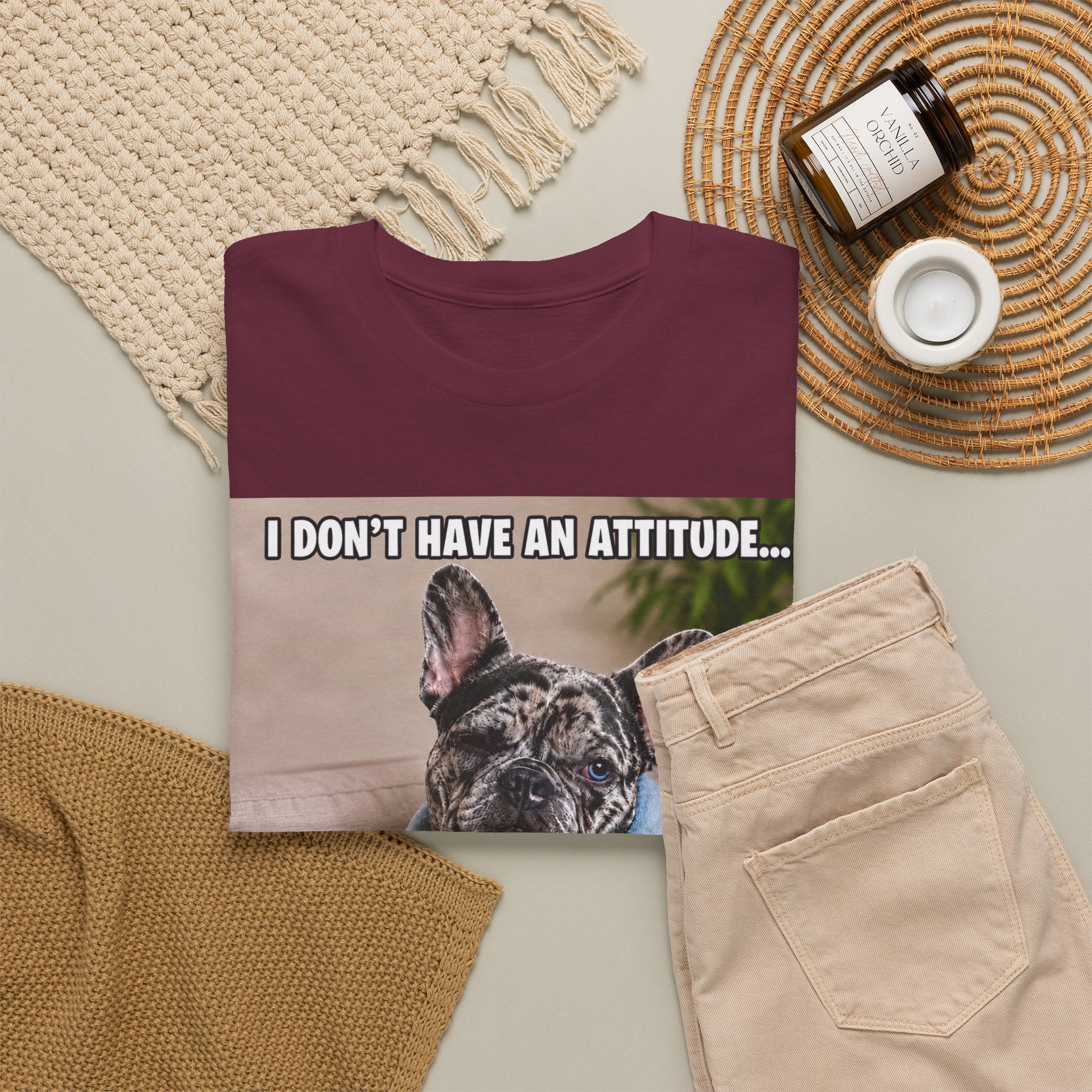 Frenchie Graphic Tee — Cute French Bulldog Design