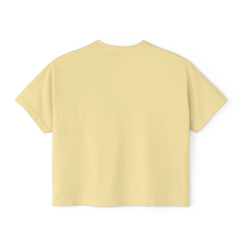 Cigar Energy Women's Boxy Tee — Lip & Cigar Graphic Crop T-Shirt