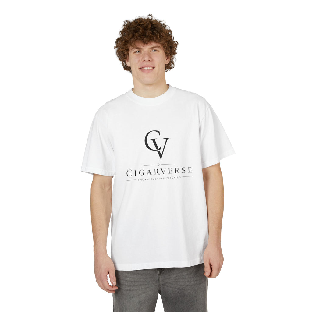 Premium Heavyweight CigarVerse Logo T-Shirt — Clean Minimalist Cigar Lifestyle Tee