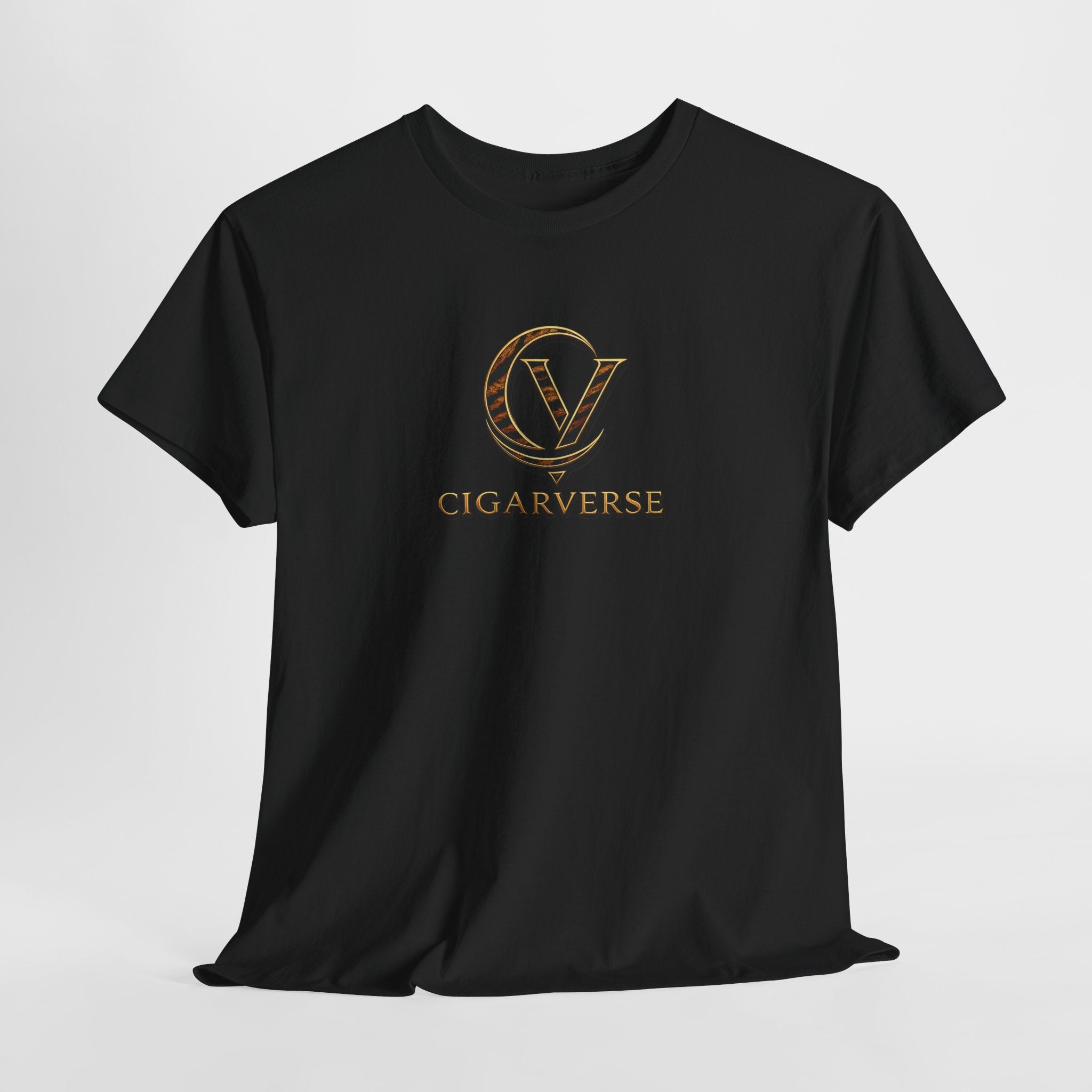 Cigarverse Tiger Stripe Logo Tee – Men's Black Graphic T-Shirt