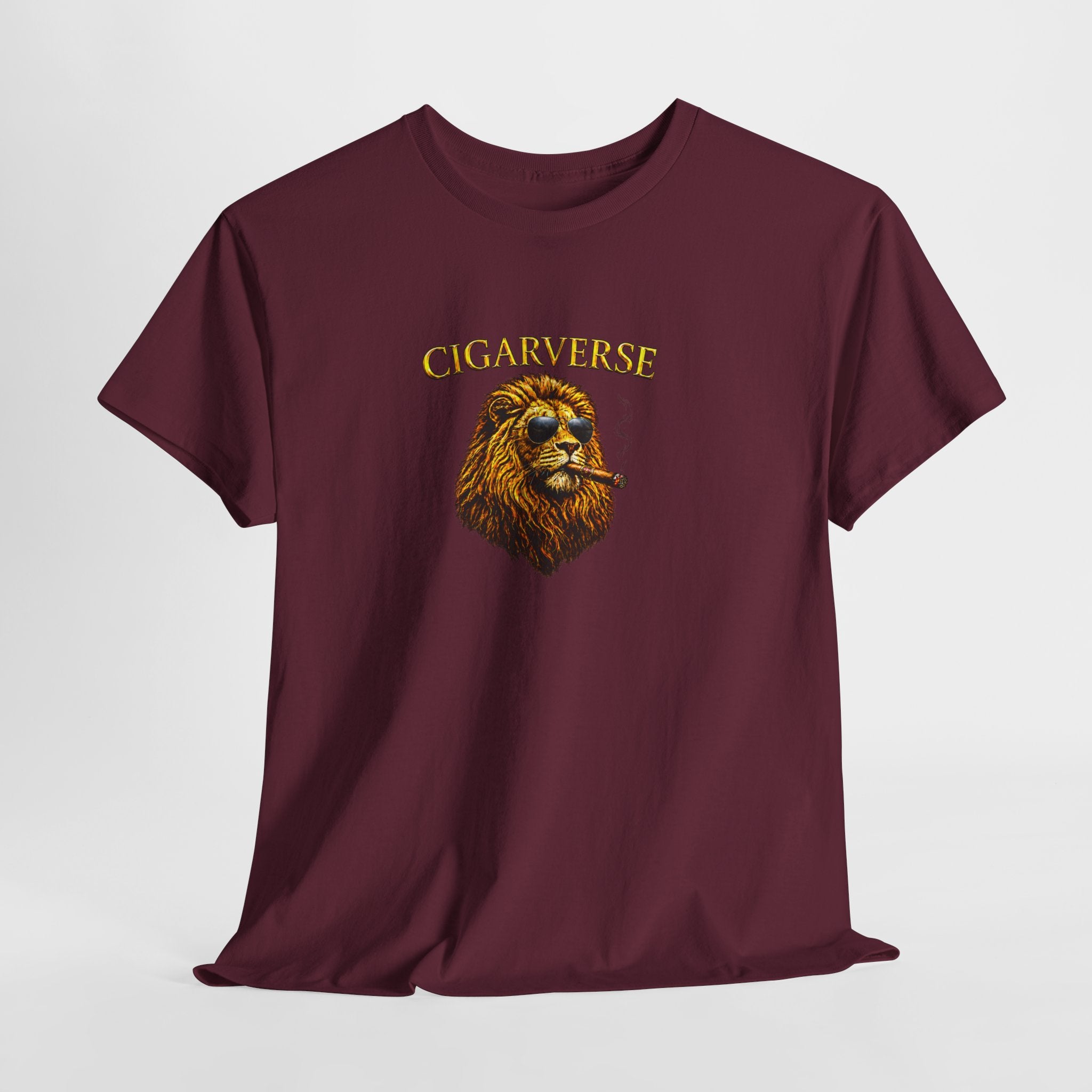 Cigarverse Unisex Lion T‑Shirt — Vintage Smoking Lion Graphic Tee