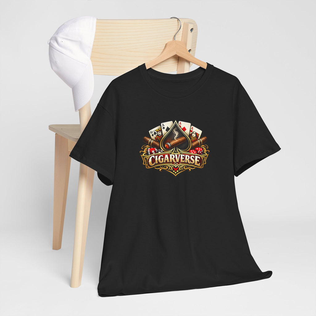 Cigarfest Graphic Tee - Vintage Playing Cards & Cigar Logo