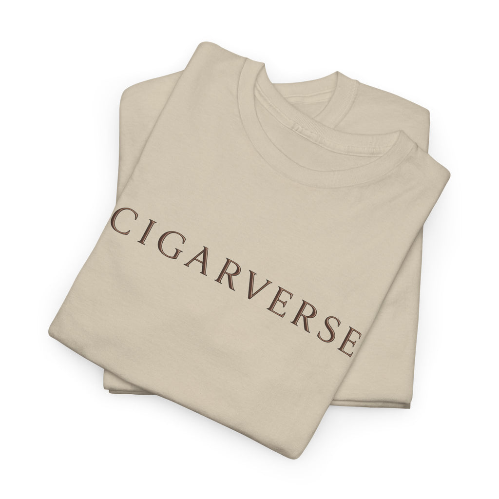 Cigarverse Chocolate Logo T‑Shirt — Minimalist Retro Cigar Brand Tee