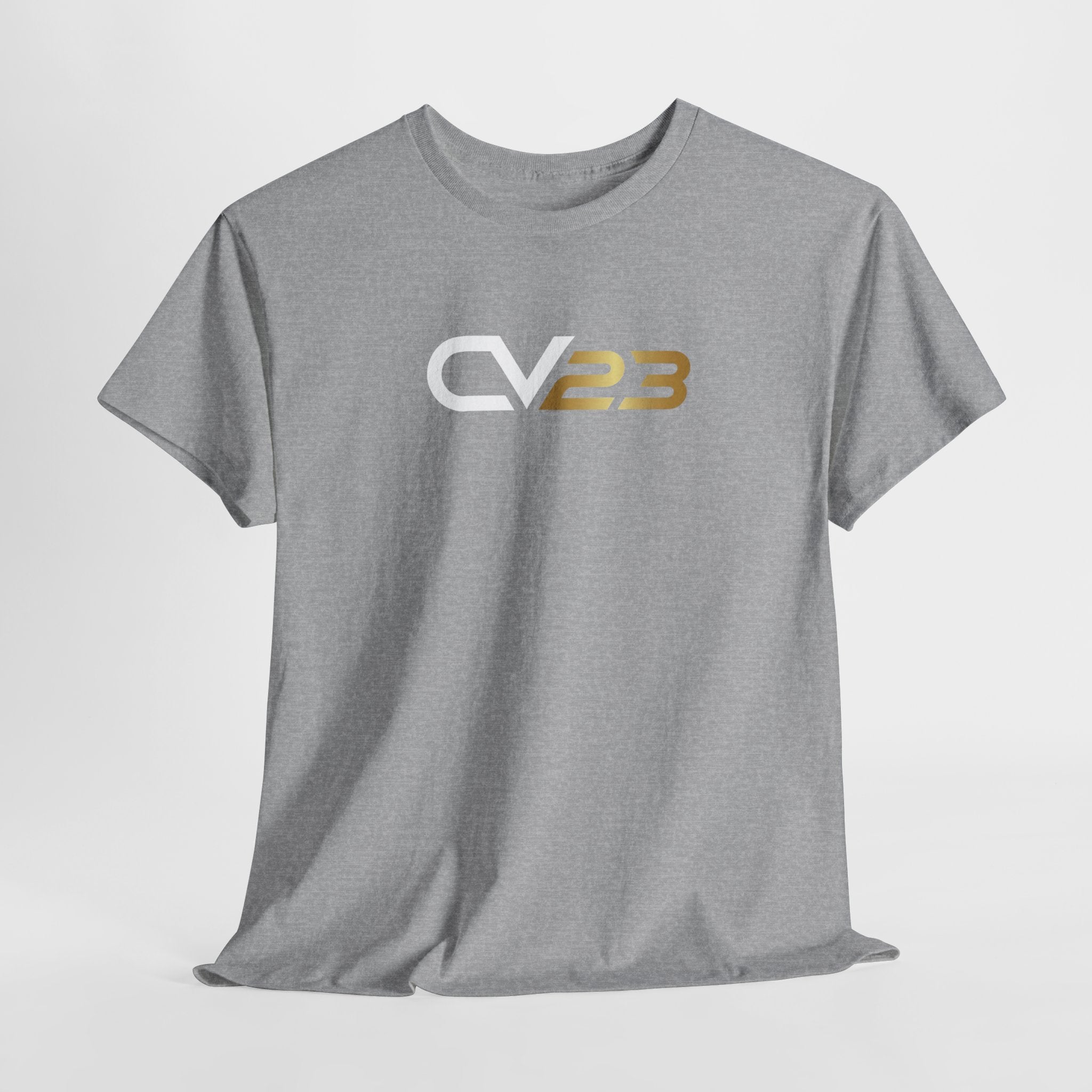 CV23 Logo T-Shirt — Minimalist Black Graphic Tee