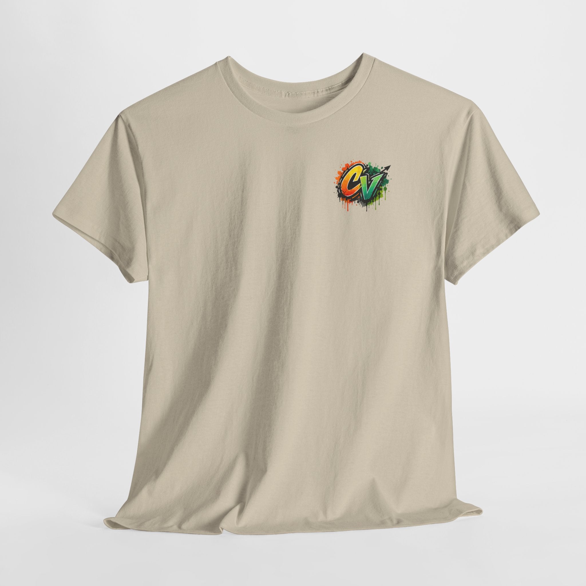 Graphic Tee — 'CigarVerse' Colorful Graffiti Logo T-Shirt