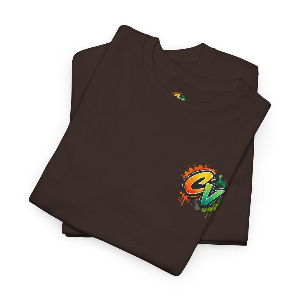 Graphic Tee — 'CigarVerse' Colorful Graffiti Logo T-Shirt