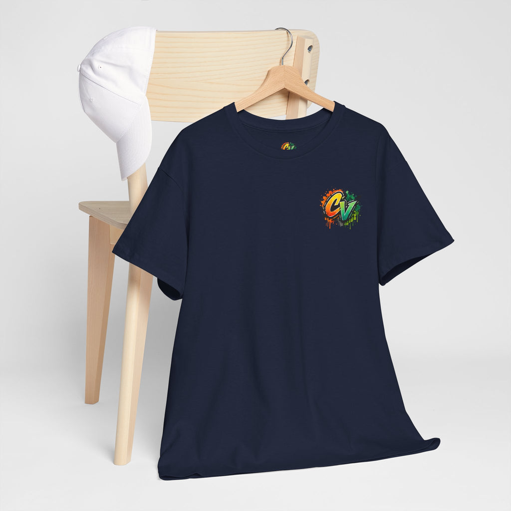 Graphic Tee — 'CigarVerse' Colorful Graffiti Logo T-Shirt