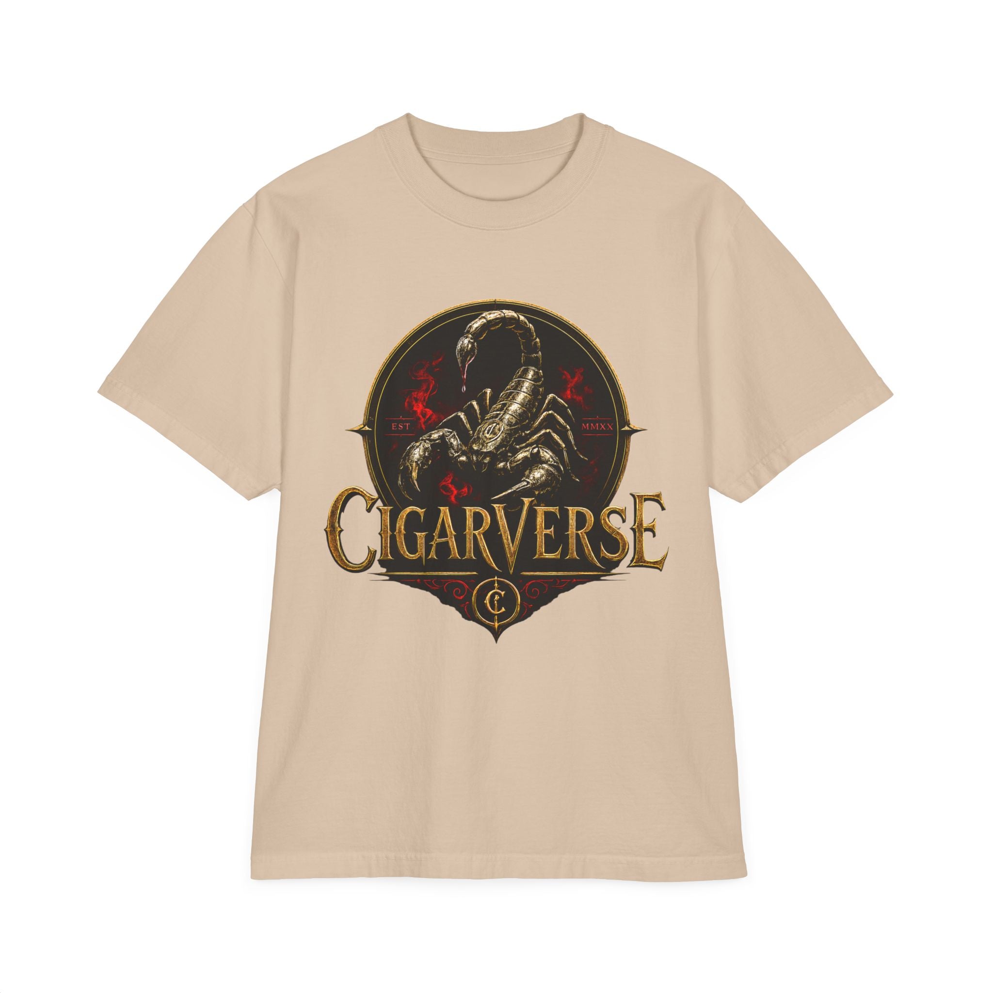 CIGARVERSE Oversized Premium Max Heavyweight T-Shirt — Vintage Scorpion Graphic Tee