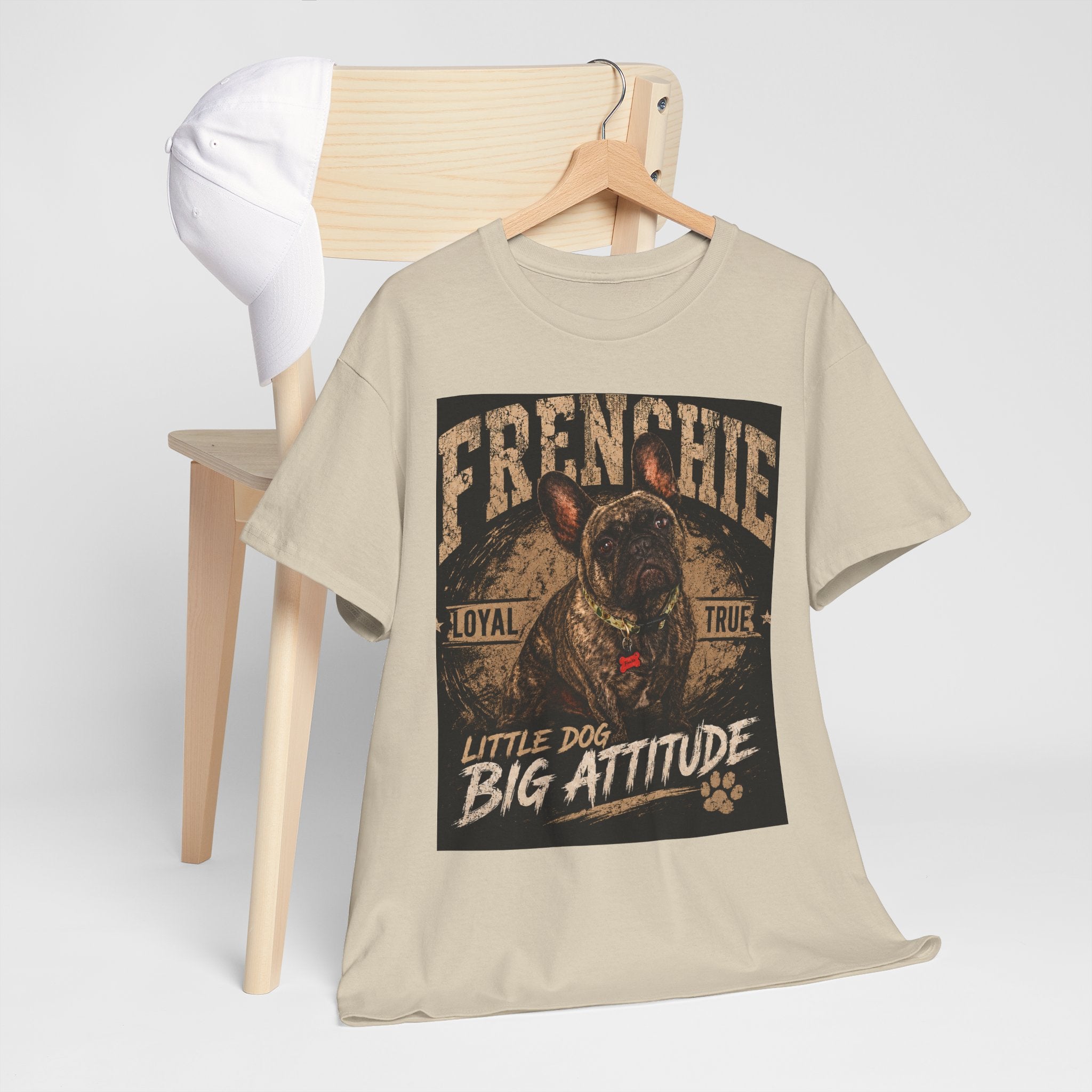 Frenchie Dog T-Shirt - “Little Dog Big Attitude” Retro Graphic Tee