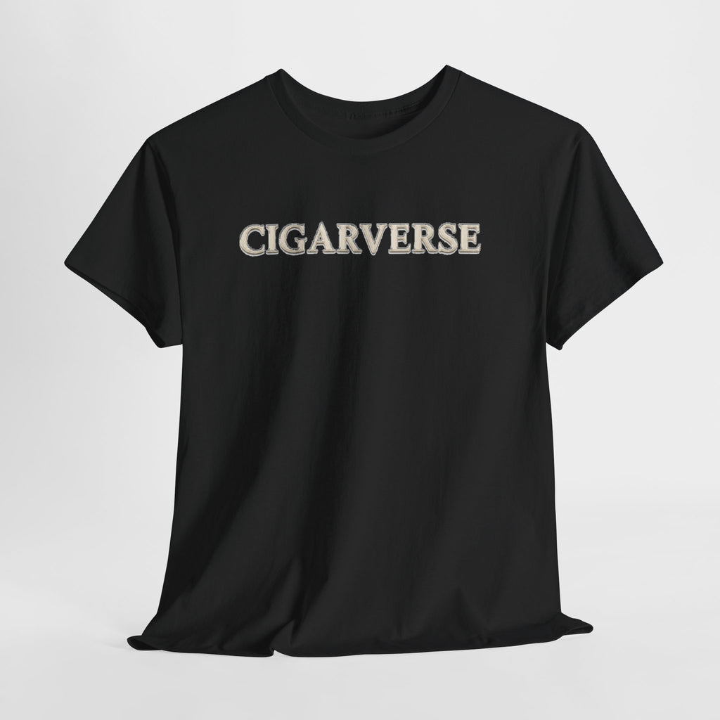 Cigarverse Graphic Tee — Retro Serif Logo T-Shirt