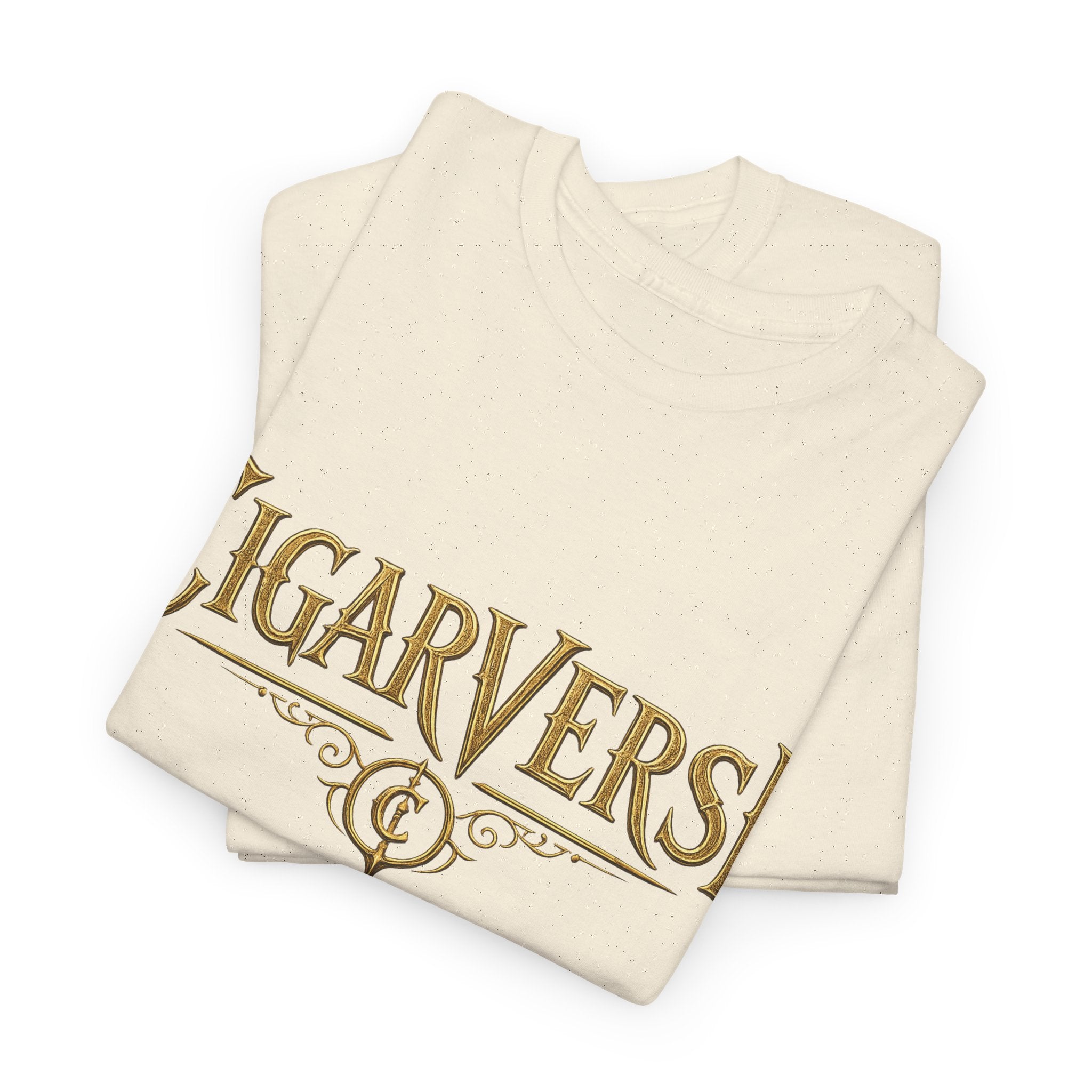 Aries Logo CIGARVERSE Graphic Tee — Vintage Logo & Fiery Back Art