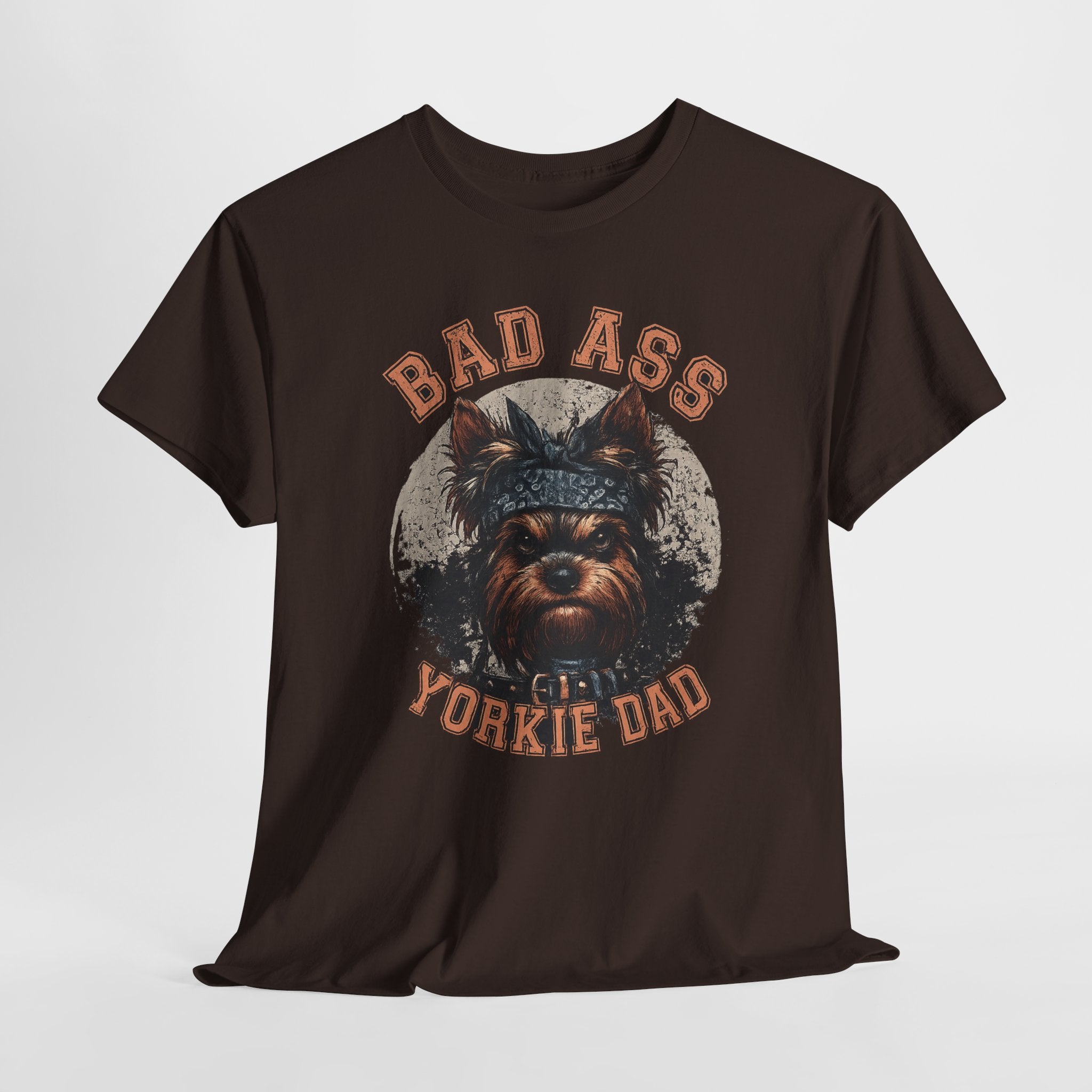 Bad Ass Yorkie Dad T-Shirt — Funny Yorkie Owner Tee