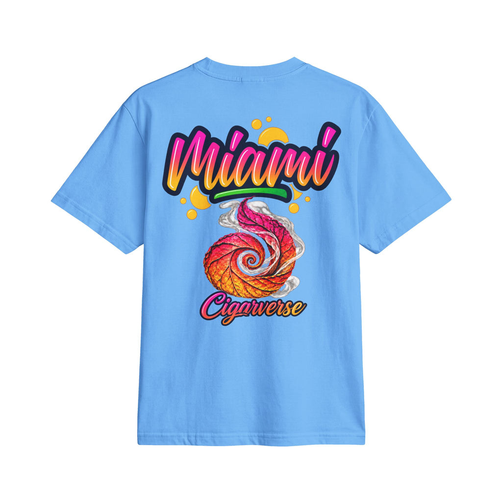 Miami Spiral Leaf Graphic T-Shirt