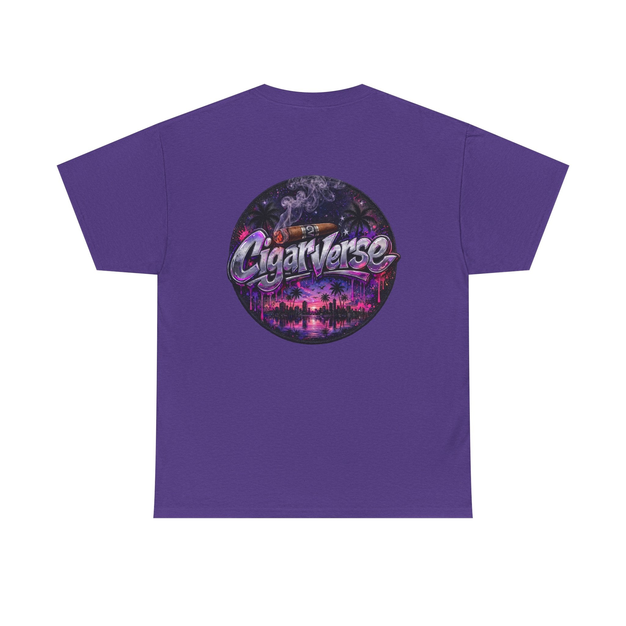 CigarVerse Retro Palm Sunset Tee