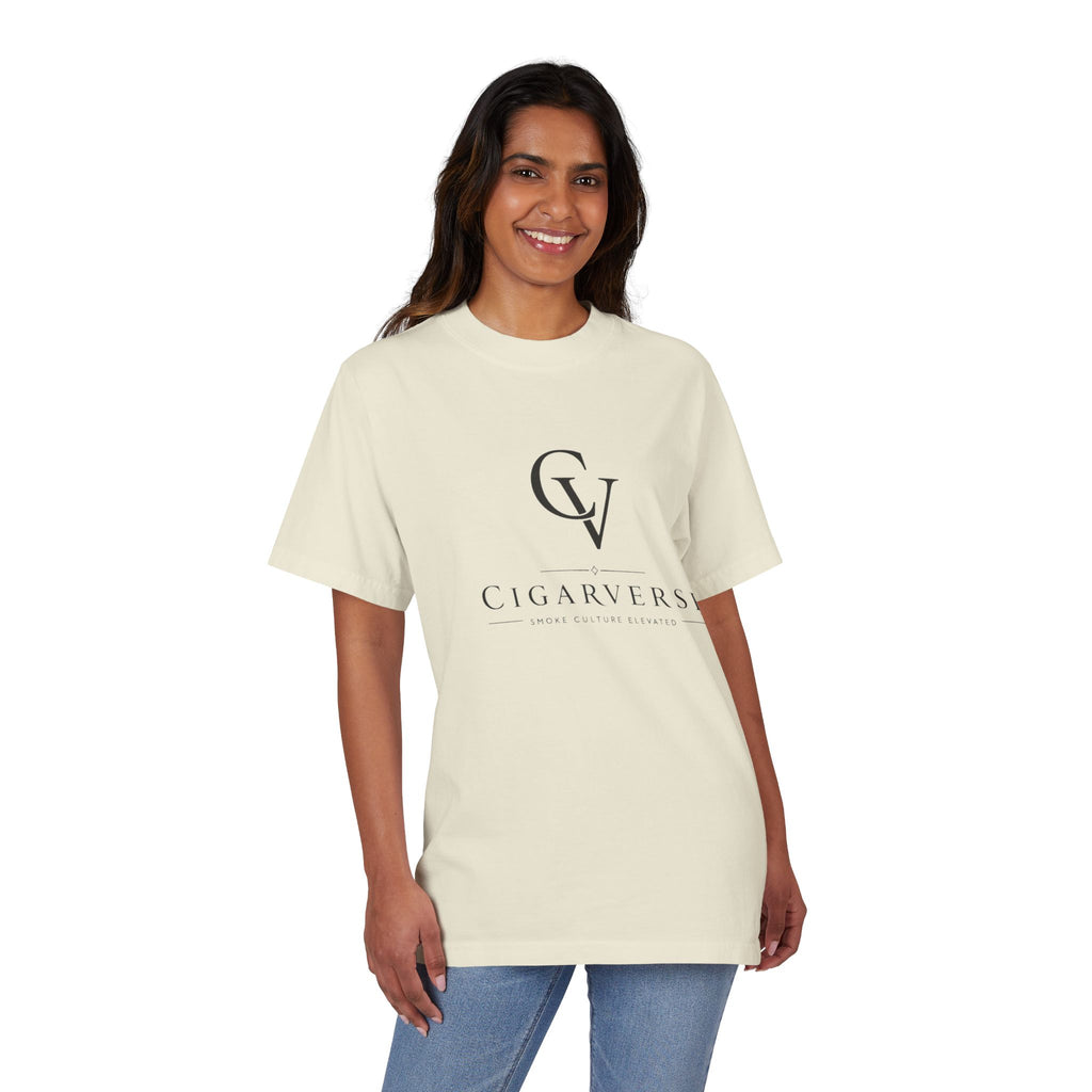 Premium Heavyweight CigarVerse Logo T-Shirt — Clean Minimalist Cigar Lifestyle Tee