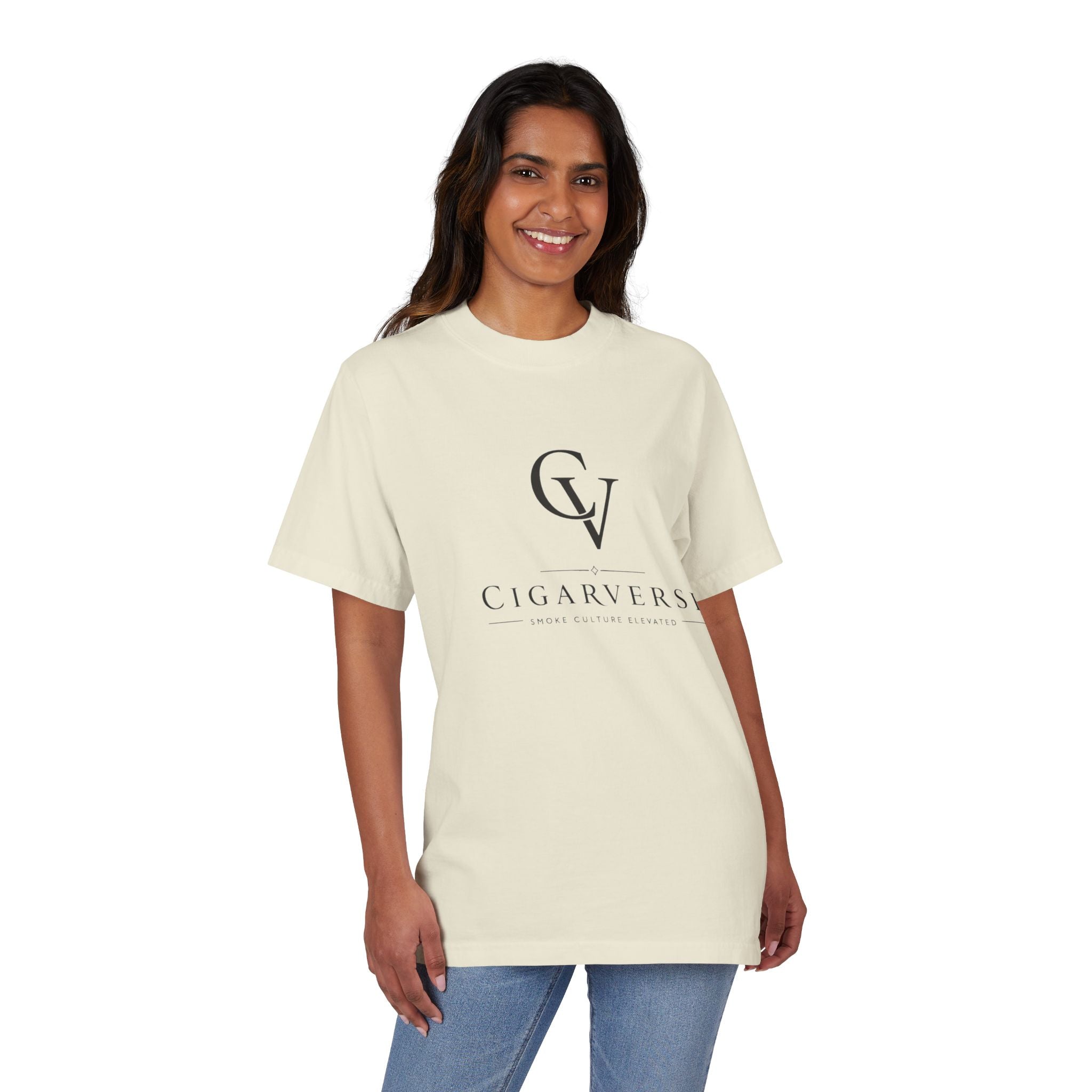 Premium Heavyweight CigarVerse Logo T-Shirt — Clean Minimalist Cigar Lifestyle Tee