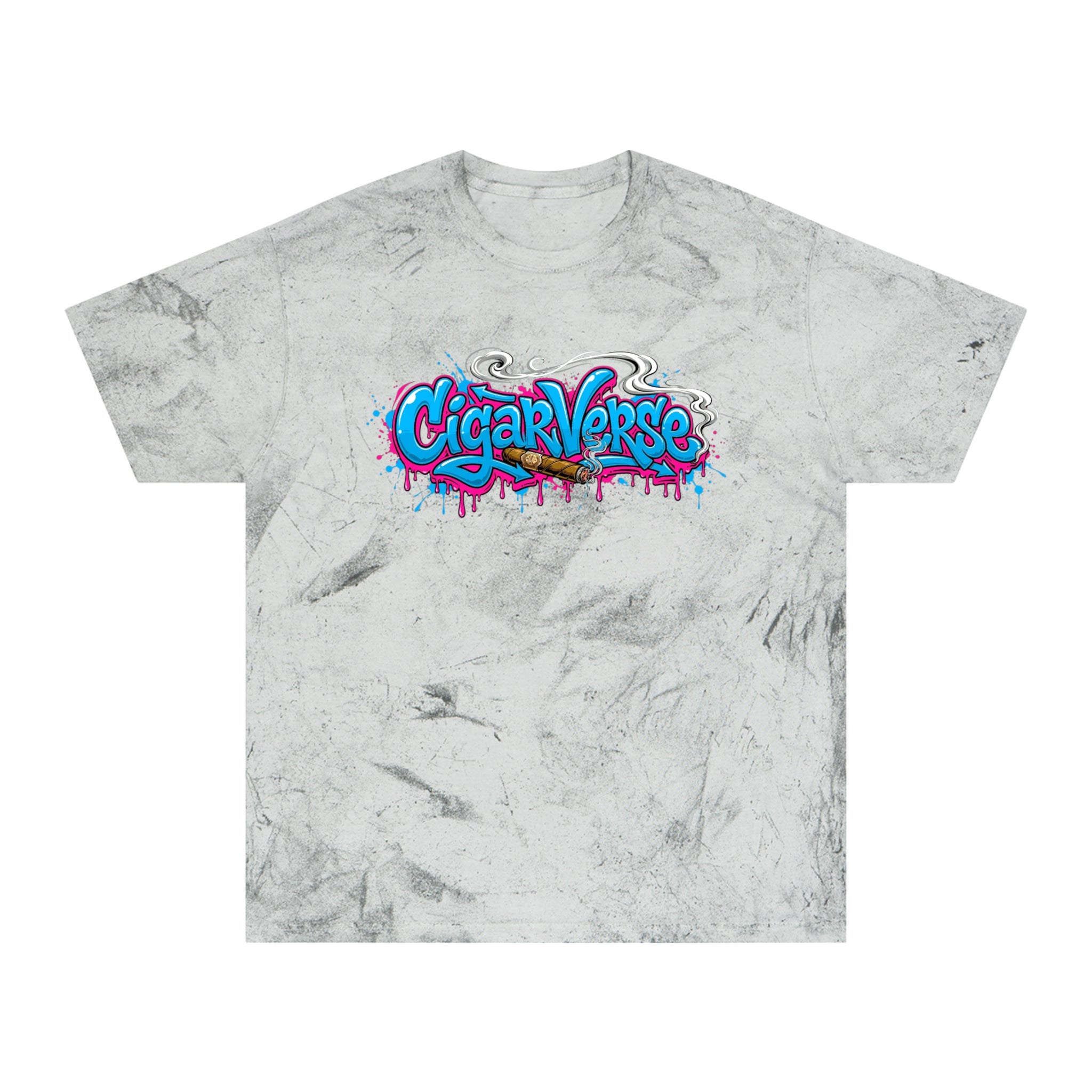 CigarVerse Graffiti Tee — Color Blast Streetwear T-Shirt