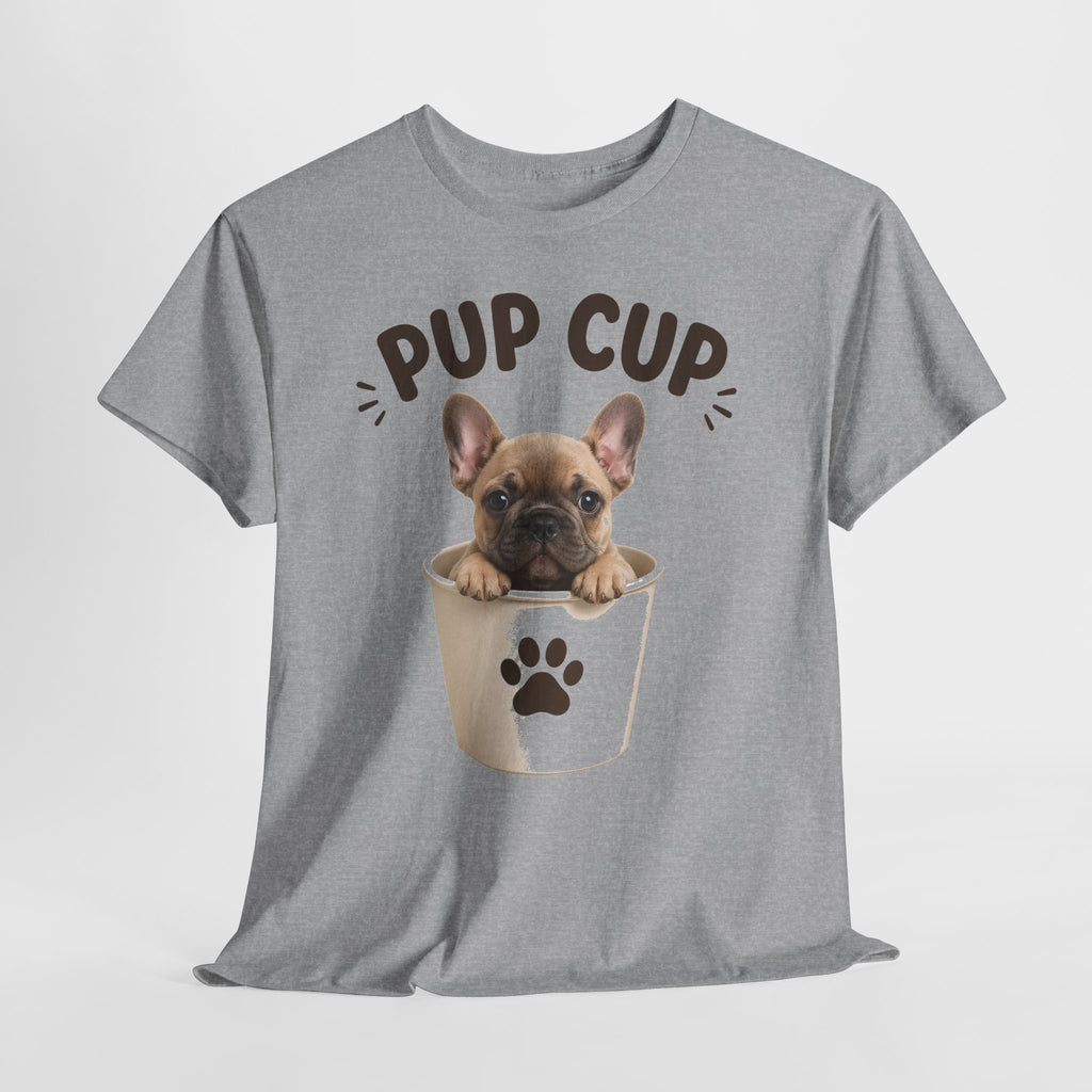 Pup Cup T‑Shirt — Cute French Bulldog Puppy Tee