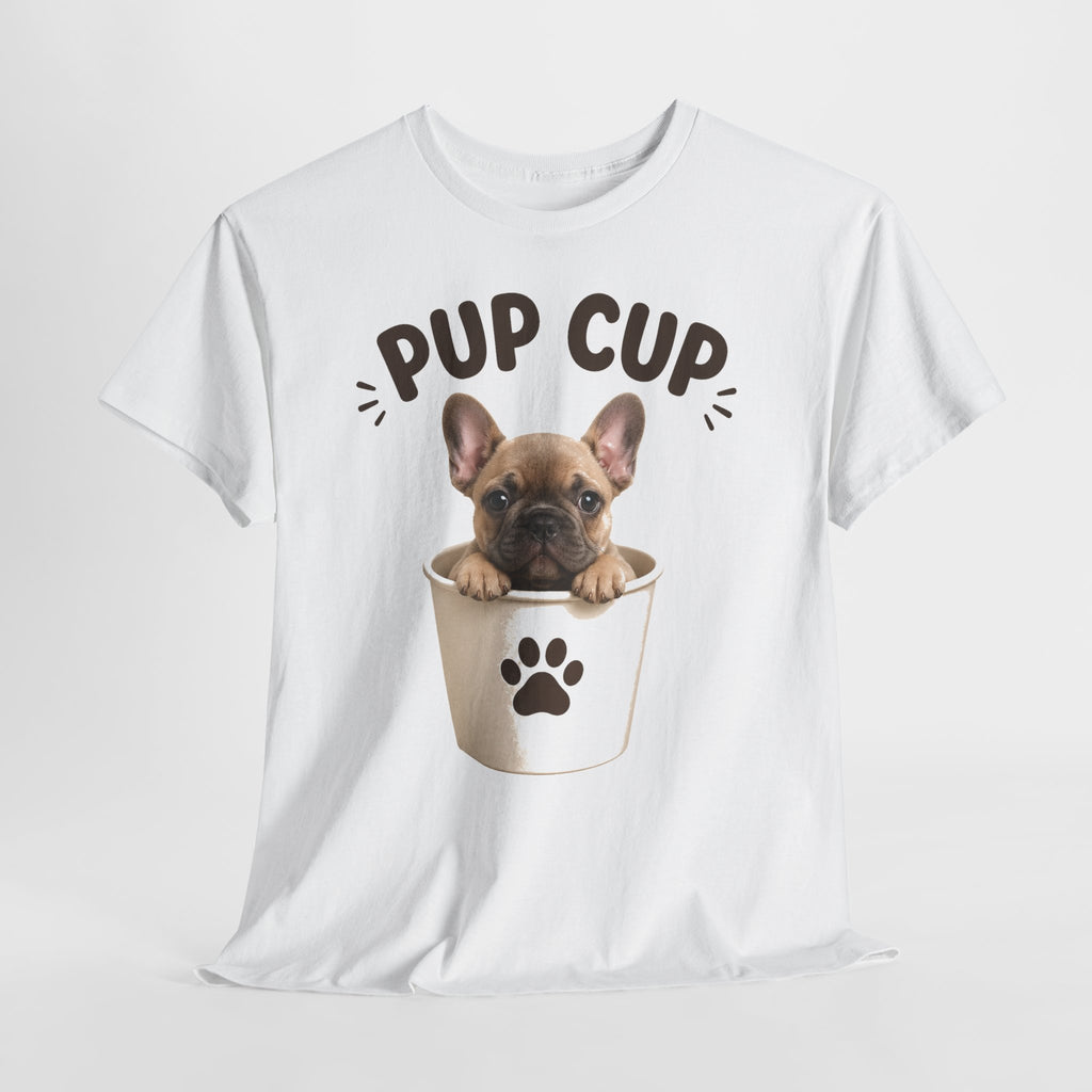 Pup Cup T‑Shirt — Cute French Bulldog Puppy Tee